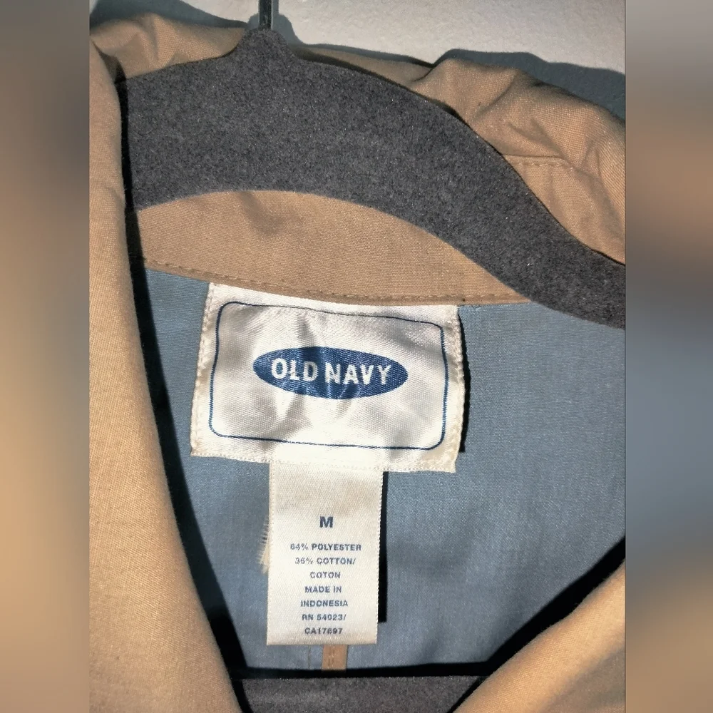 Old Navy (Size M) Khaki Lightweight Double-breasted Button Casual Peacoat